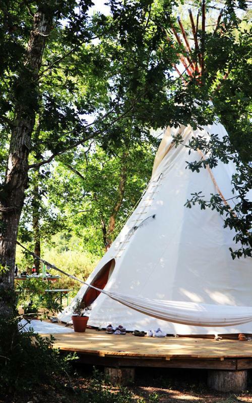 Tipi Lodge Dans La Foret Mimizan Exterior foto