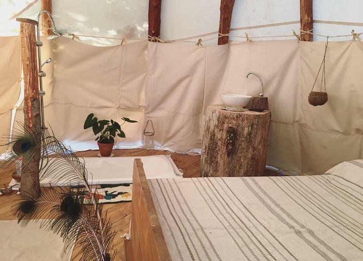 Tipi Lodge Dans La Foret Mimizan Exterior foto